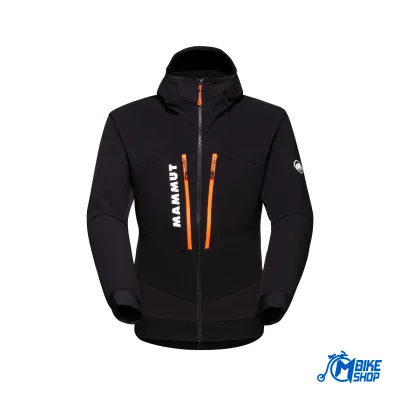 Jakna MAMMUT Aenergy SO Hybrid Hooded Black/Vibrant Orange